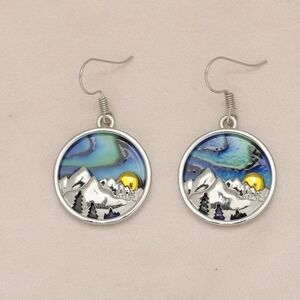 3D Everest Mountain Earrings